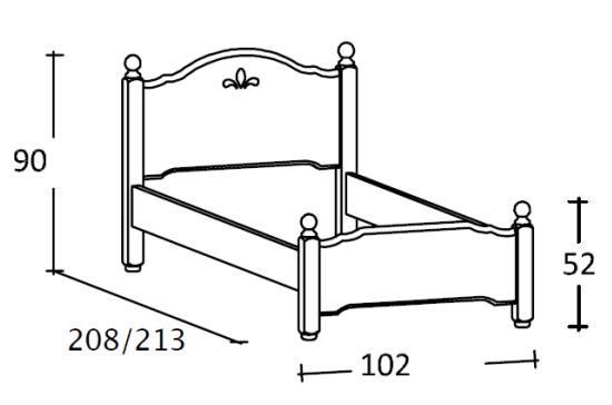misure del letto erika scandola