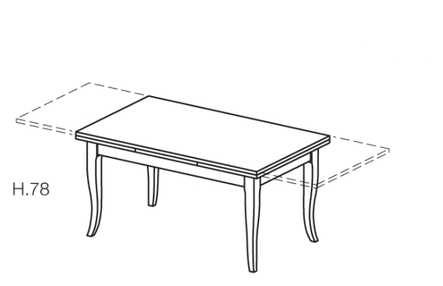 tavolo rettangolare allungabile